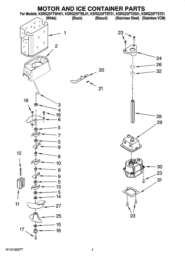 Diagram for KSRG25FTSS01