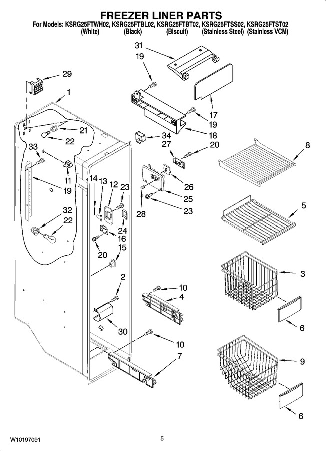 Diagram for KSRG25FTBL02