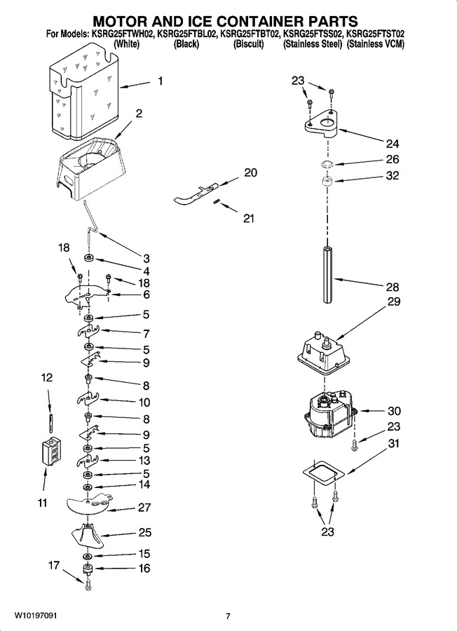 Diagram for KSRG25FTBL02