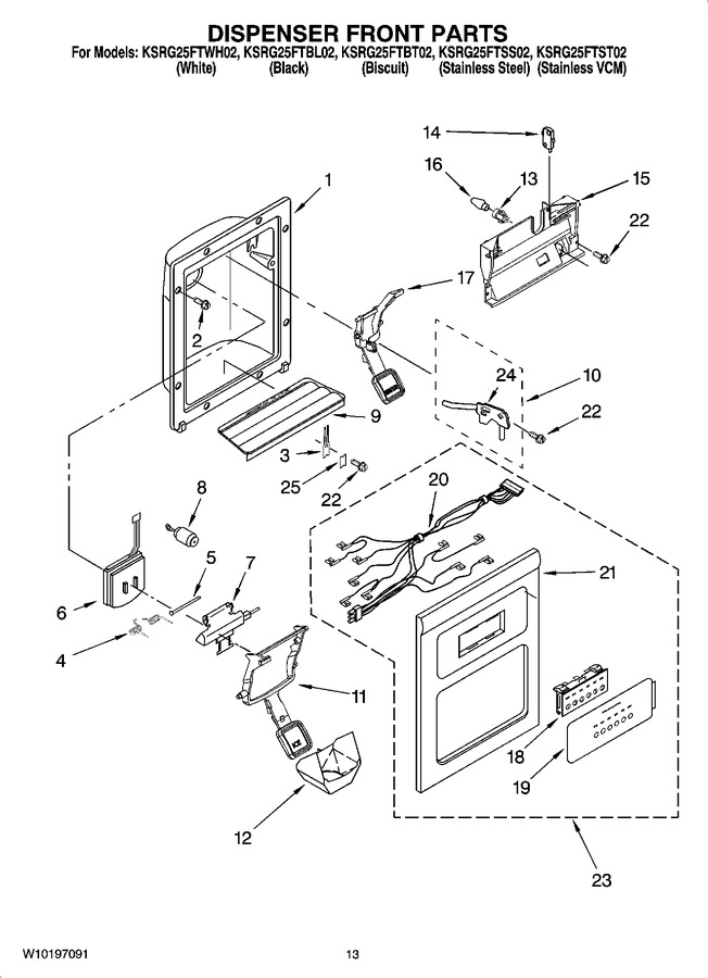 Diagram for KSRG25FTBL02