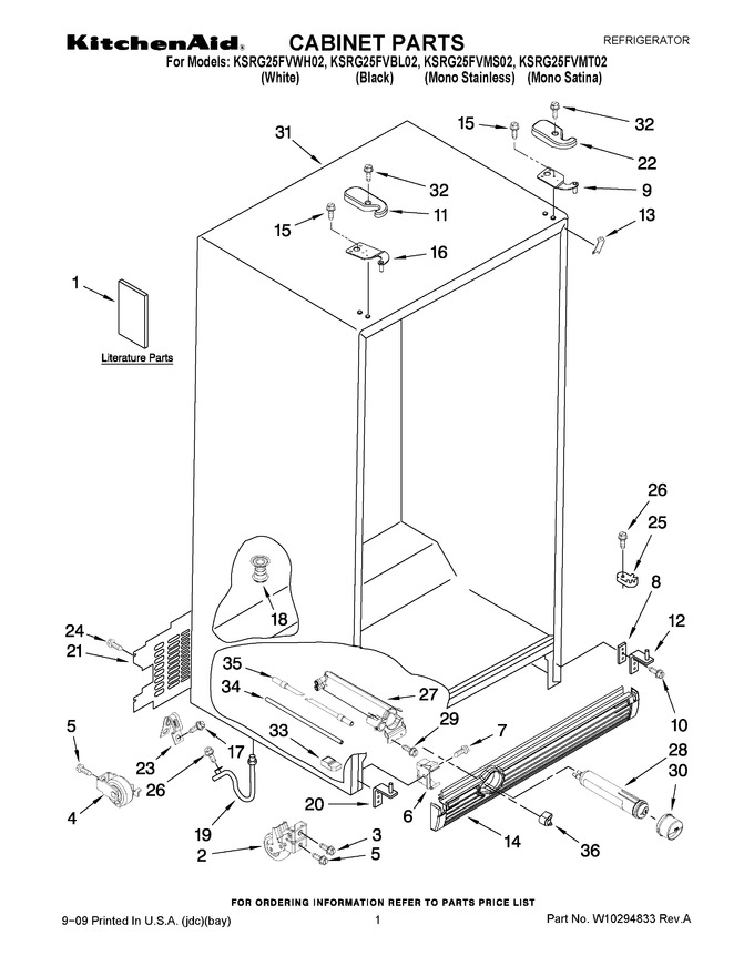 Diagram for KSRG25FVBL02