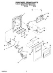 Diagram for 08 - Dispenser Front Parts