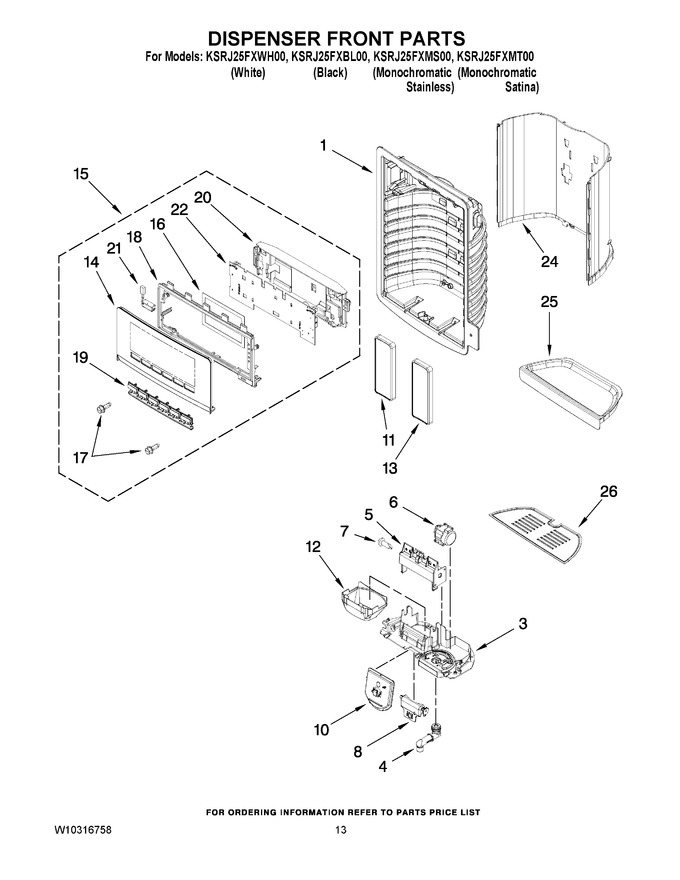 Diagram for KSRJ25FXWH00