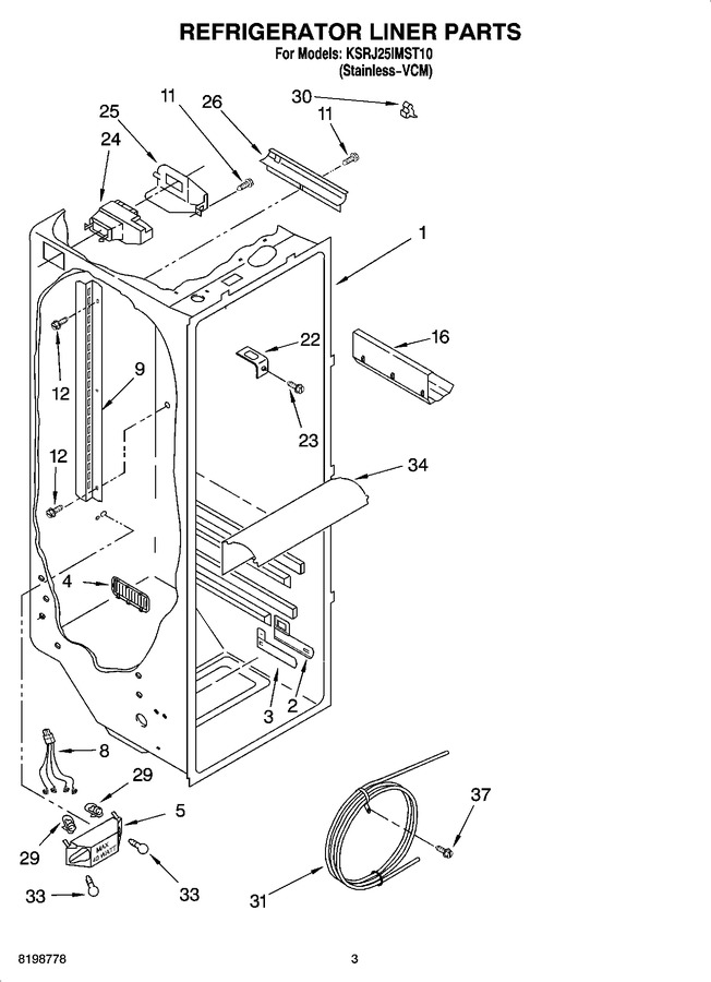 Diagram for KSRJ25IMST10