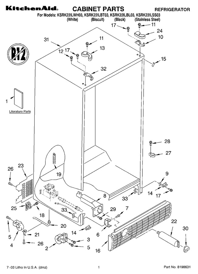 Diagram for KSRK22ILBL03
