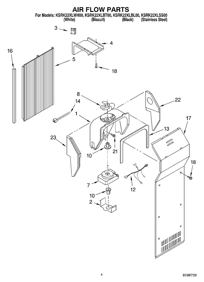 Diagram for KSRK22XLWH00