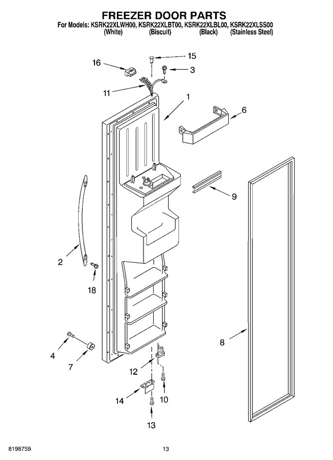 Diagram for KSRK22XLWH00