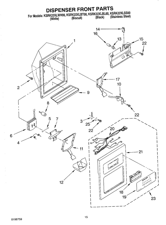 Diagram for KSRK22XLWH00