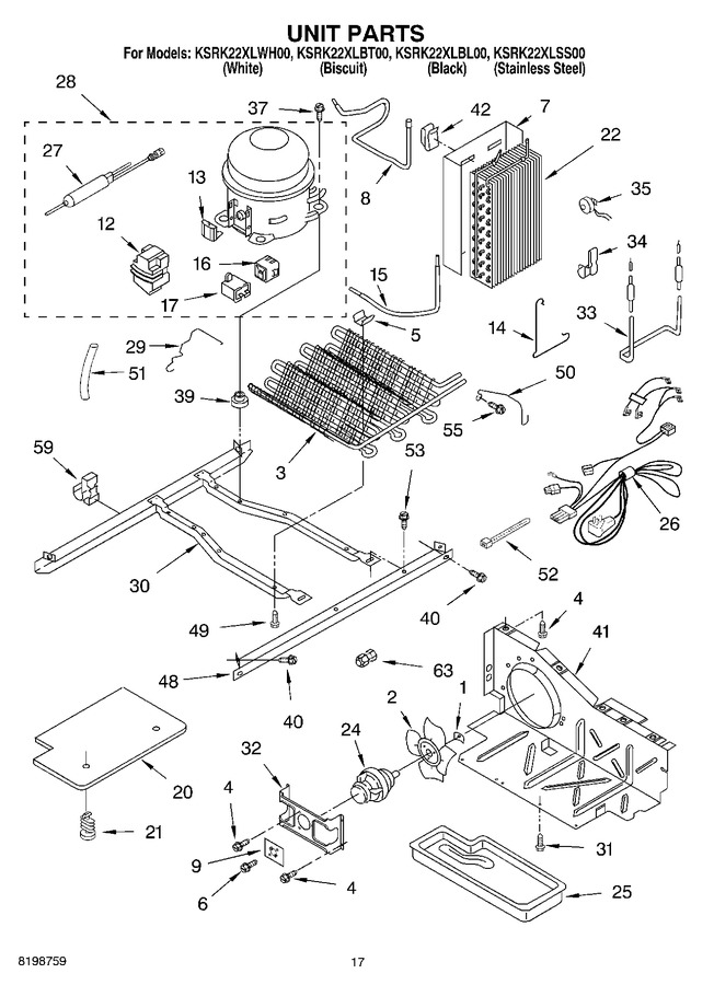 Diagram for KSRK22XLWH00