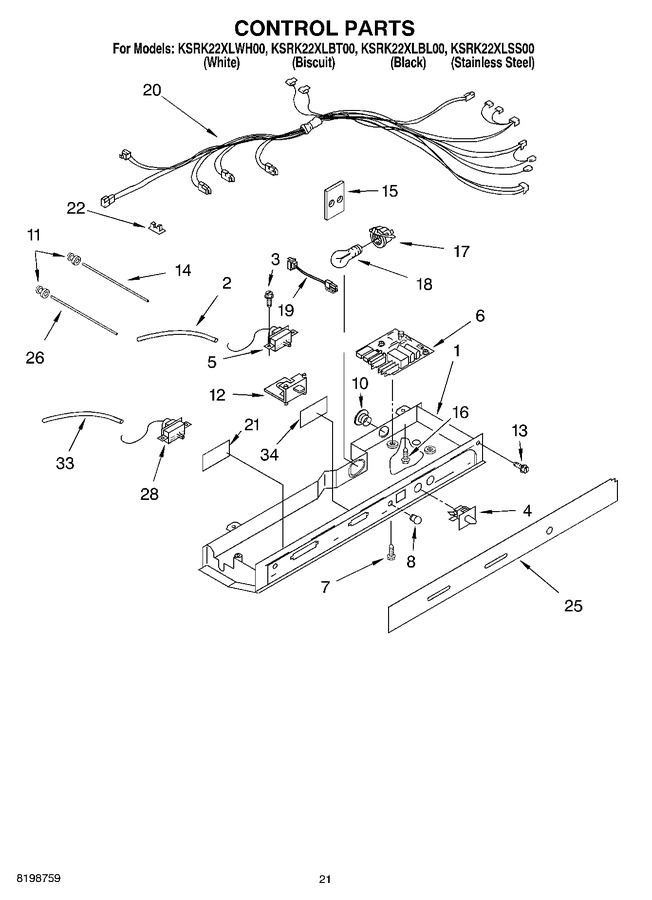 Diagram for KSRK22XLWH00