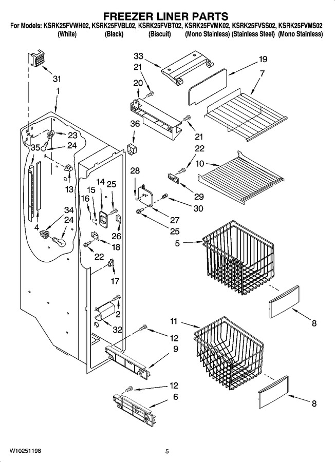 Diagram for KSRK25FVWH02