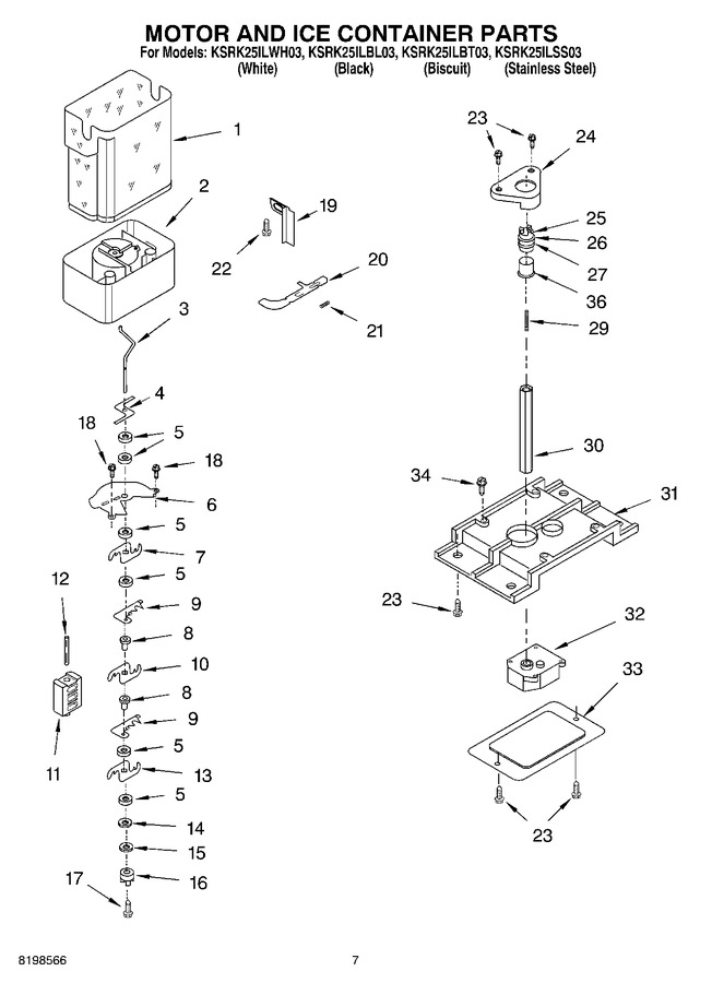 Diagram for KSRK25ILBL03