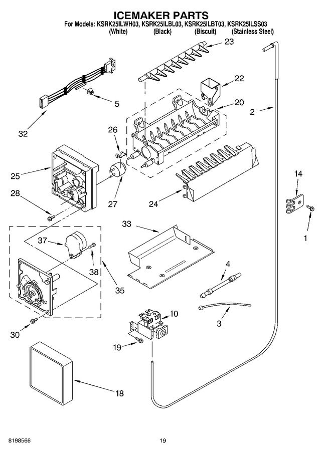 Diagram for KSRK25ILBL03