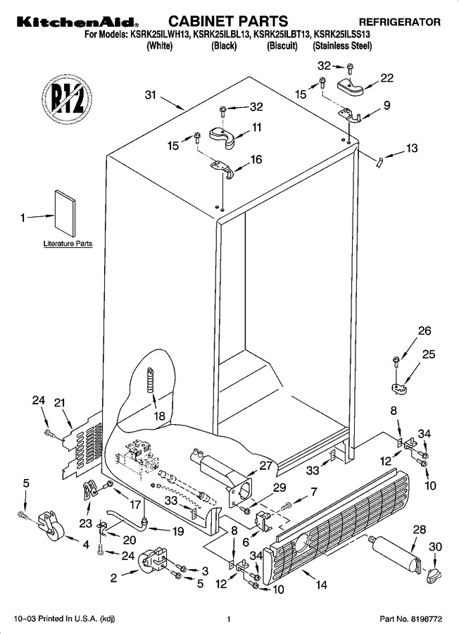 Diagram for KSRK25ILBL13