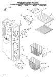 Diagram for 04 - Freezer Liner Parts