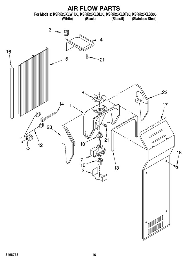 Diagram for KSRK25XLBT00