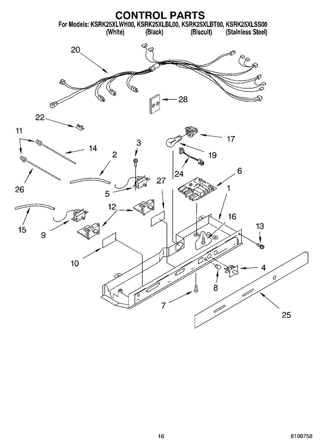 Diagram for KSRK25XLWH00
