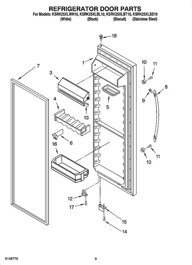 Diagram for KSRK25XLBL10