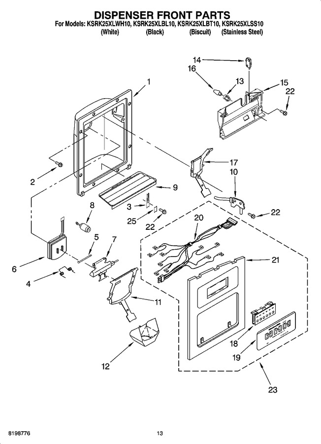 Diagram for KSRK25XLBL10