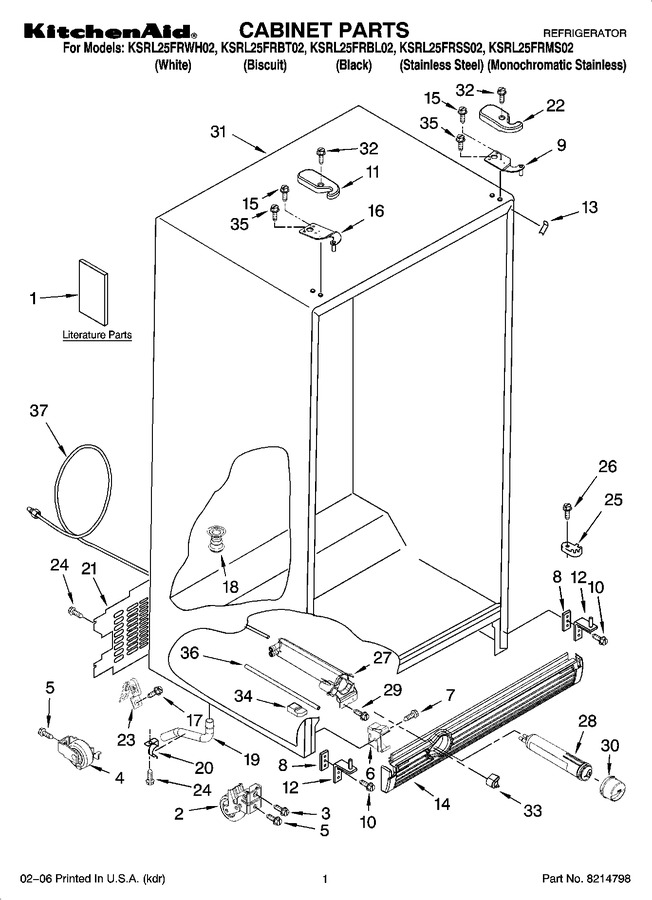 Diagram for KSRL25FRBL02