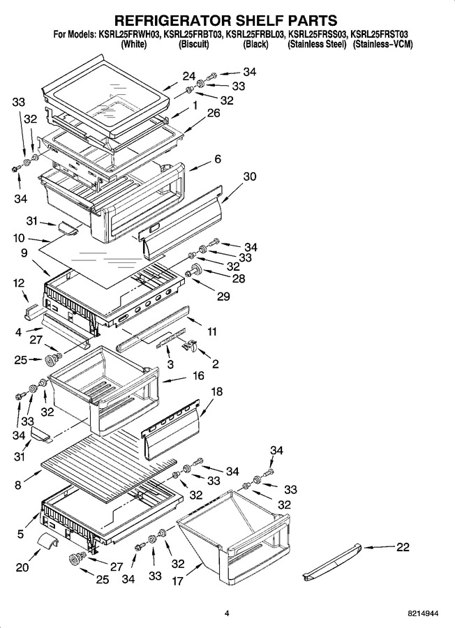 Diagram for KSRL25FRSS03