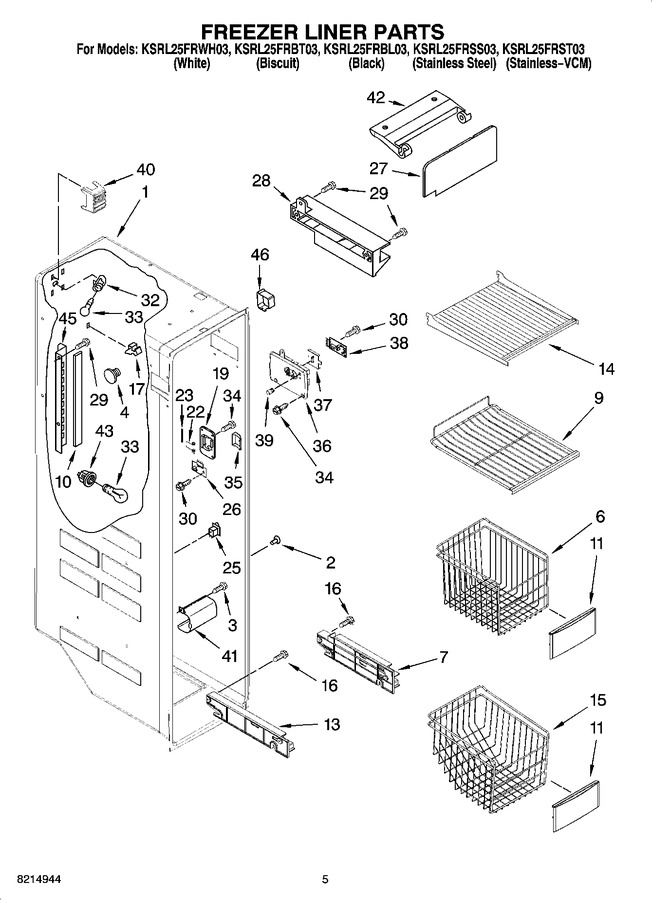 Diagram for KSRL25FRSS03