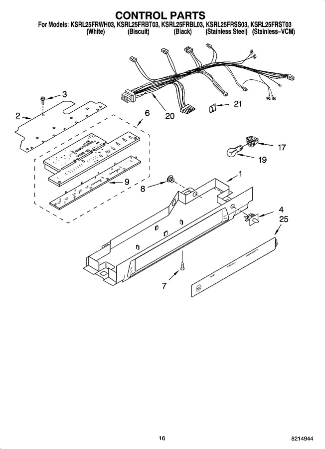 Diagram for KSRL25FRWH03