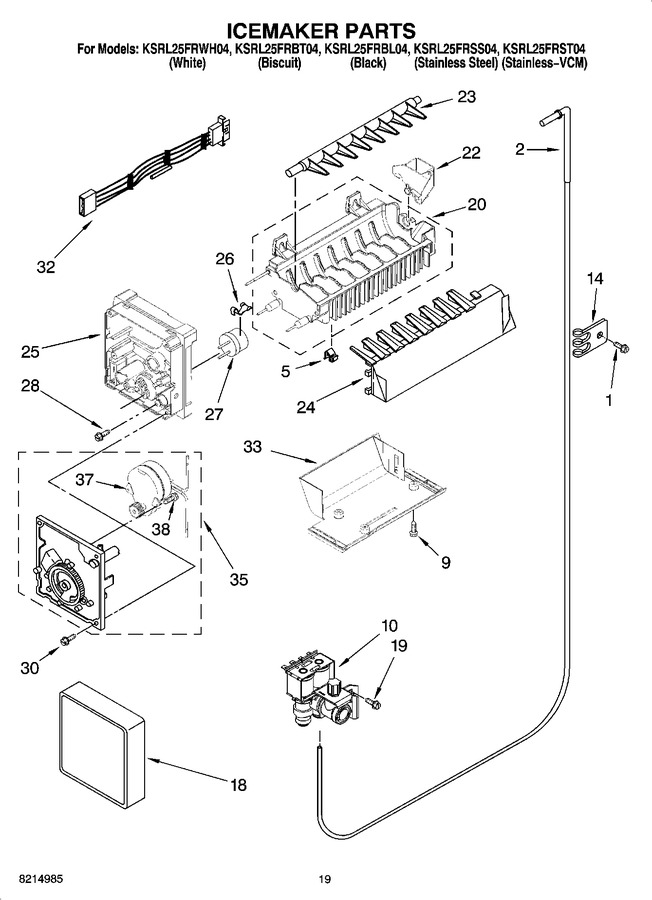 Diagram for KSRL25FRSS04