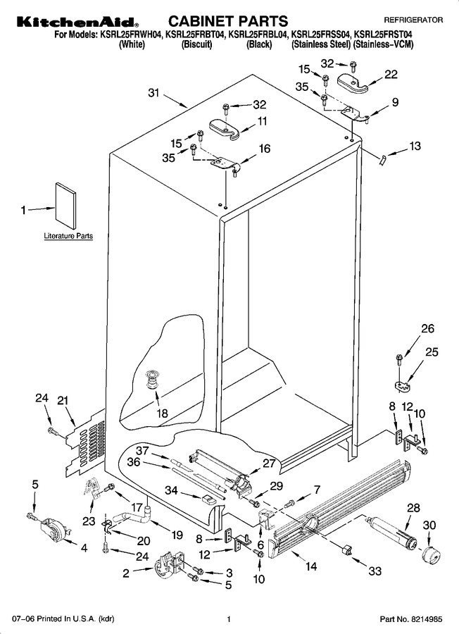 Diagram for KSRL25FRBT04