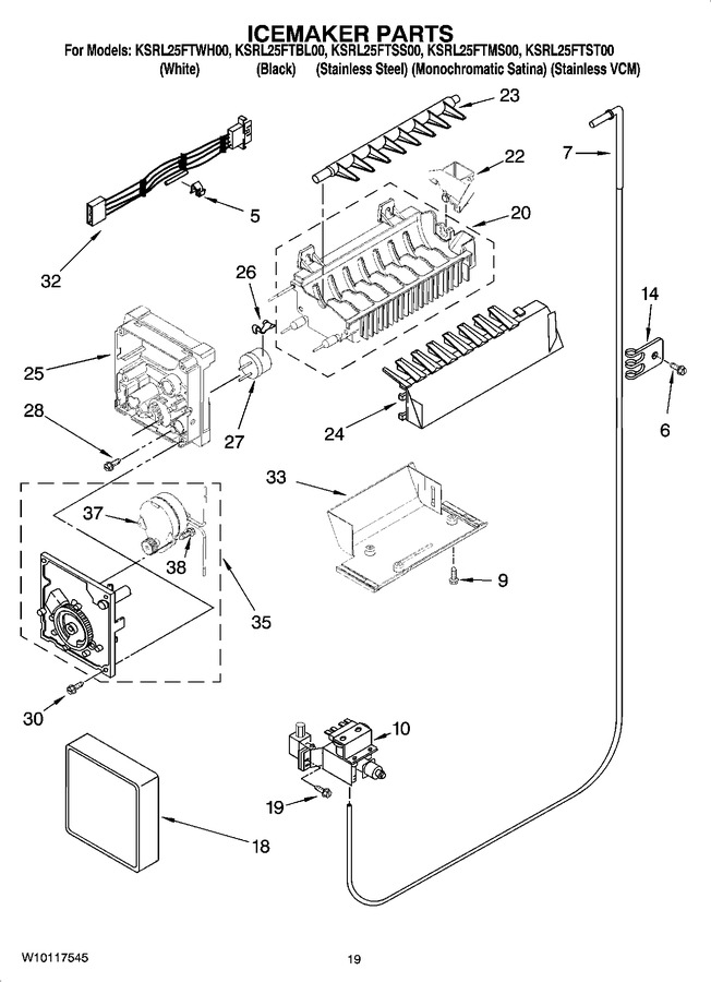 Diagram for KSRL25FTWH00