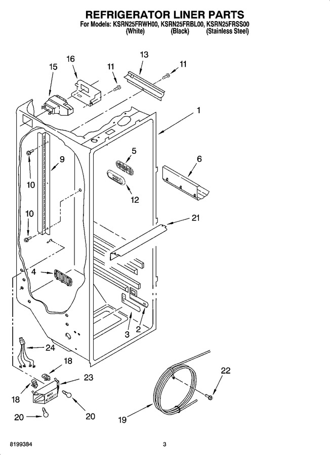Diagram for KSRN25FRWH00