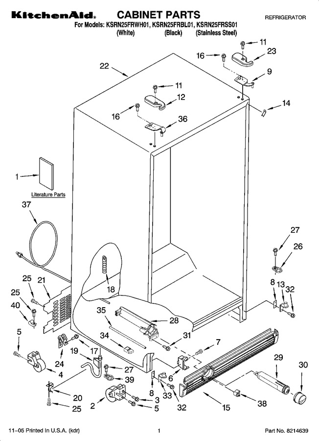 Diagram for KSRN25FRWH01