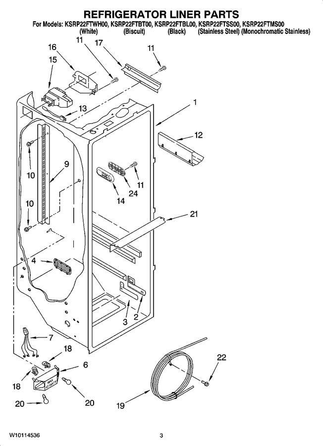 Diagram for KSRP22FTWH00
