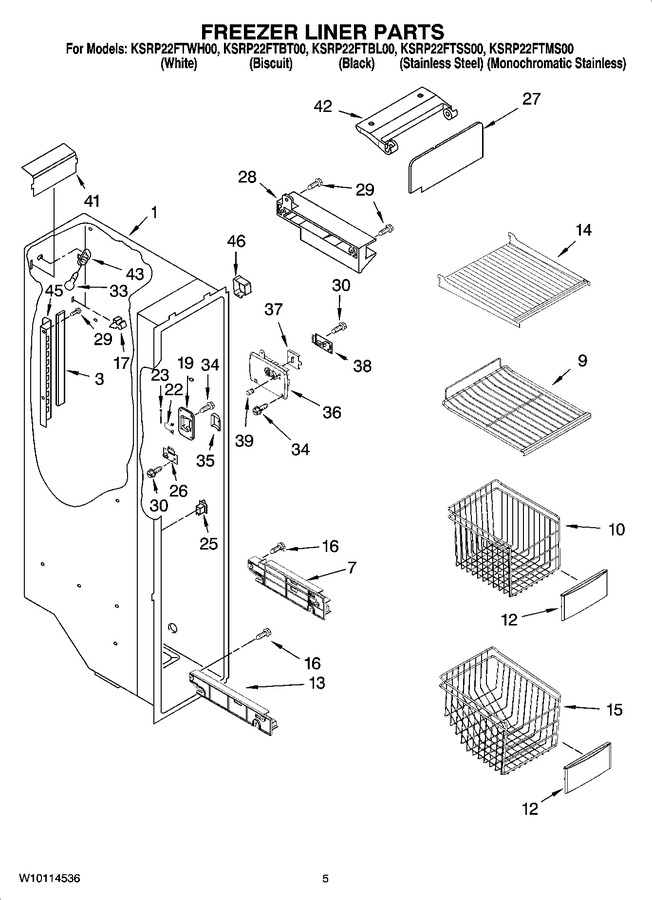 Diagram for KSRP22FTWH00