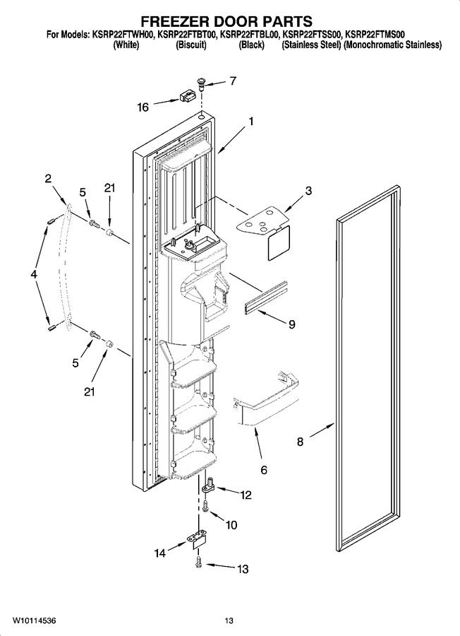 Diagram for KSRP22FTWH00