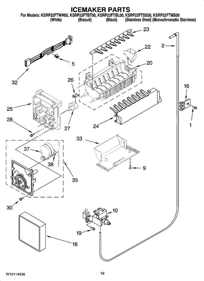 Diagram for KSRP22FTWH00