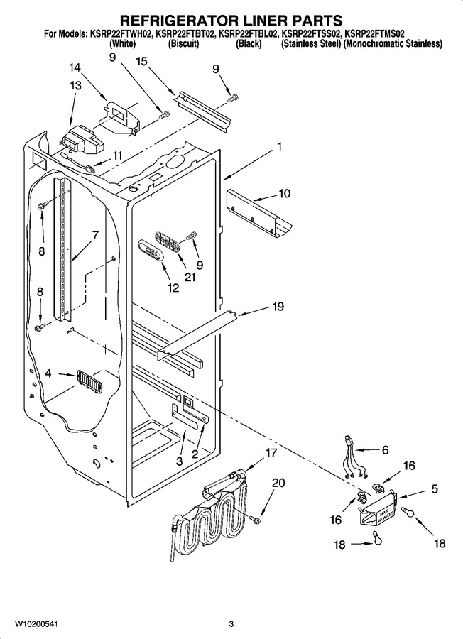 Diagram for KSRP22FTWH02