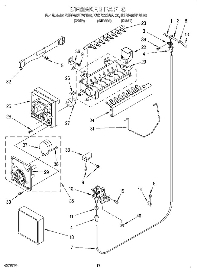 Diagram for KSRP22QDWH00