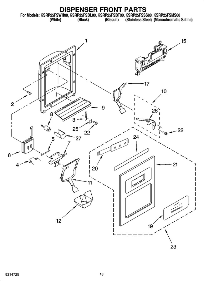 Diagram for KSRP25FSBL00