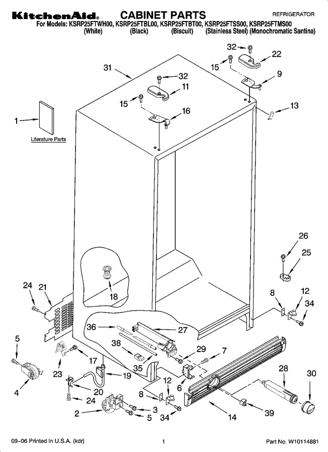 Diagram for KSRP25FTWH00