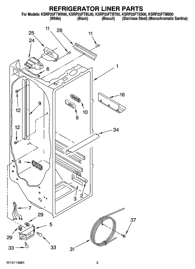 Diagram for KSRP25FTWH00
