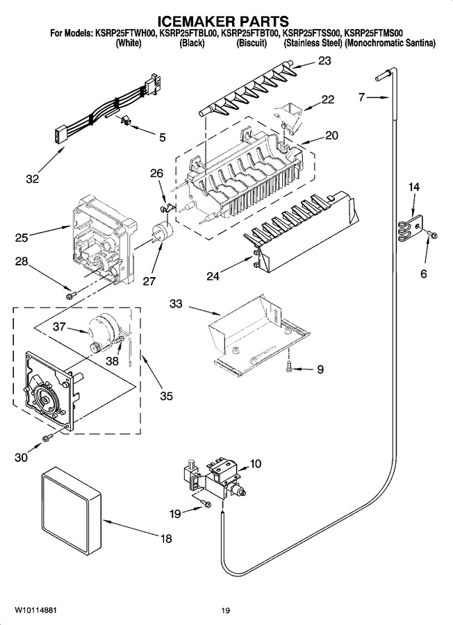 Diagram for KSRP25FTWH00
