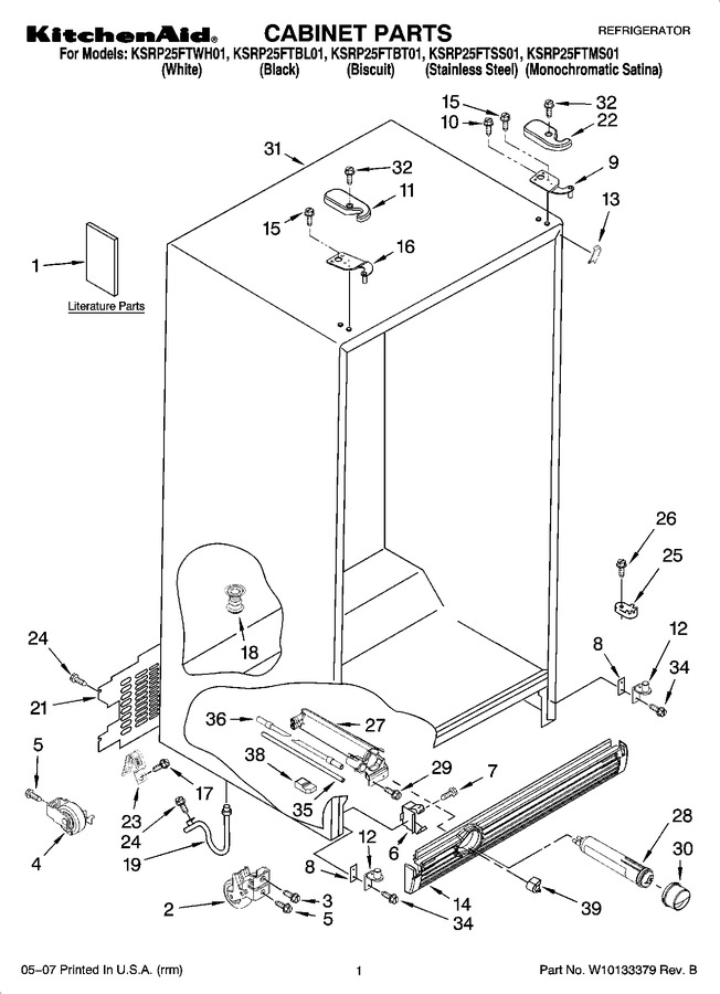 Diagram for KSRP25FTWH01