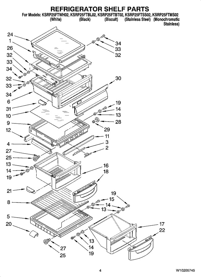 Diagram for KSRP25FTWH02