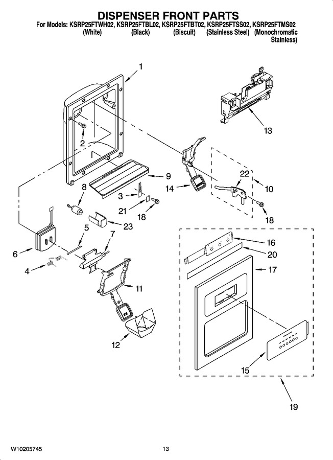 Diagram for KSRP25FTSS02