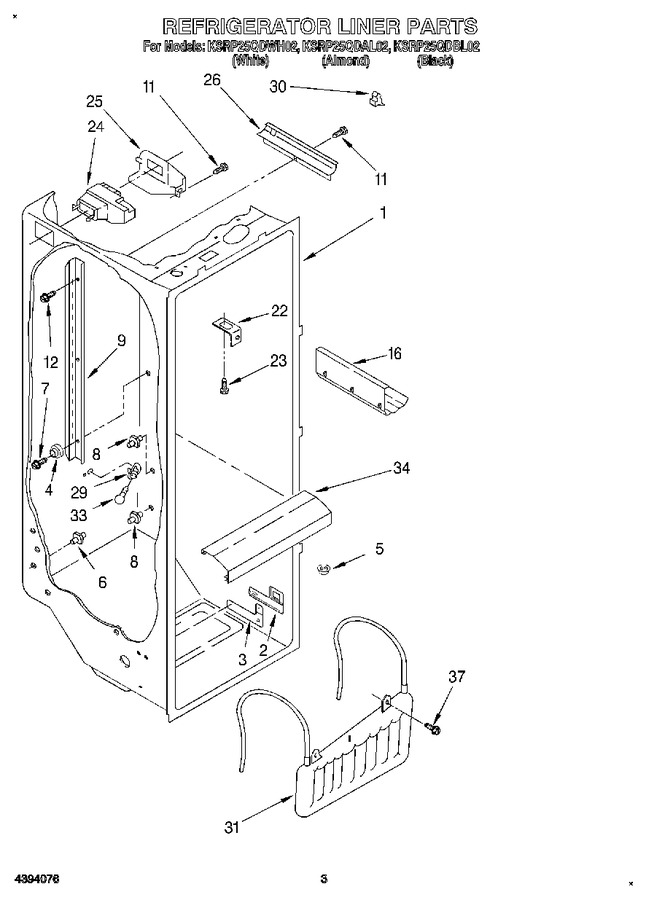 Diagram for KSRP25QDAL02