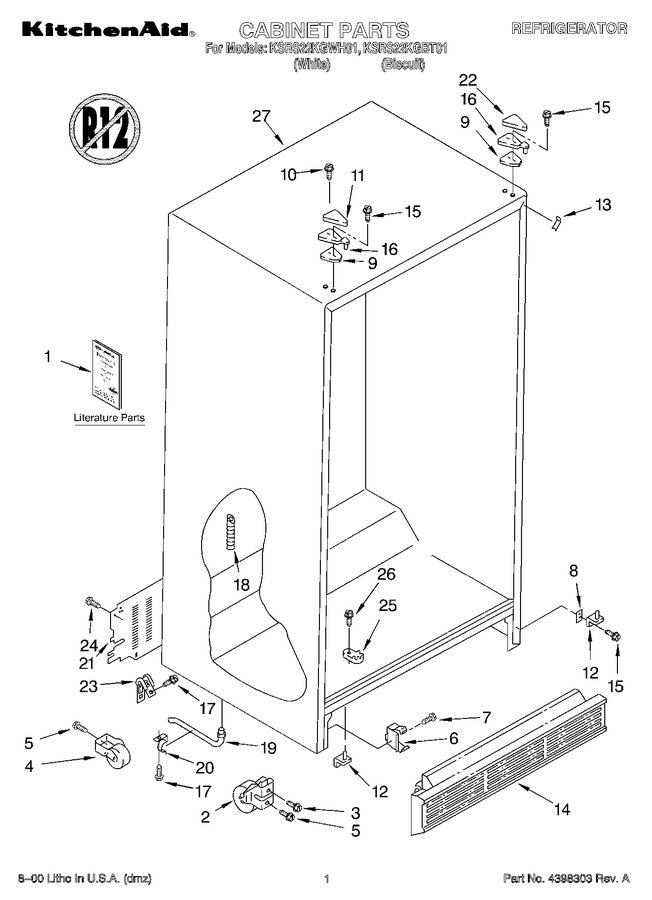 Diagram for KSRS22KGWH01