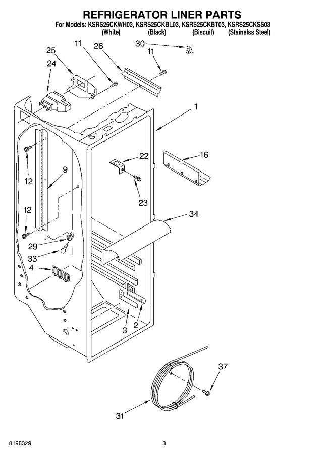 Diagram for KSRS25CKSS03