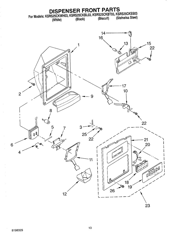 Diagram for KSRS25CKSS03
