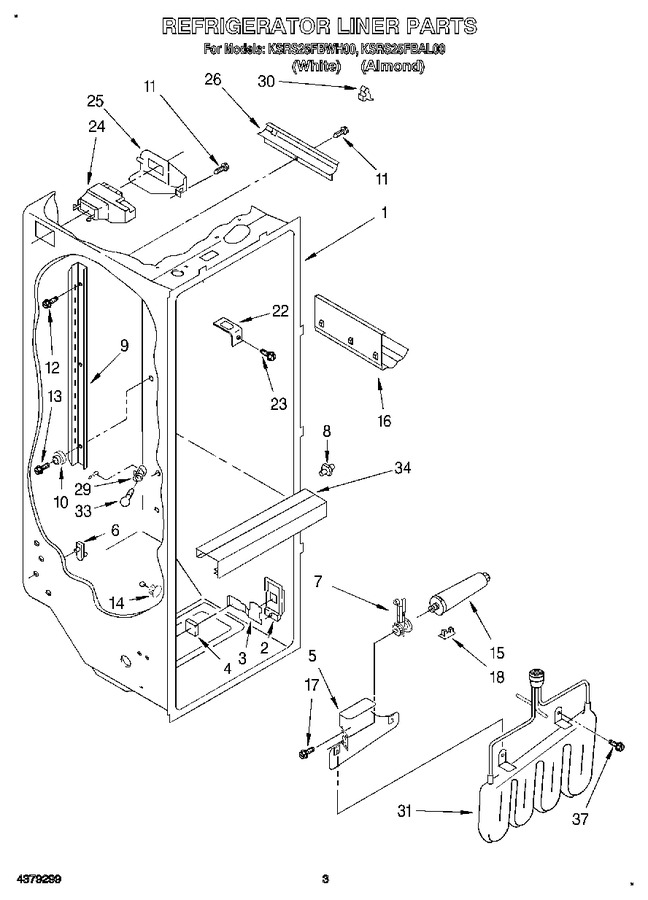 Diagram for KSRS25FBWH00